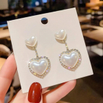 Korea stiilis Magusa Armastuse K&otilde;rvar&otilde;ngad T&uuml;drukutele Rhinestone Liialdatud P&auml;rl Peo Aksessuaarid Kingitus Naistele Mood Peaehe WHITE valge
