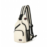 Crossbody kott &uuml;he &otilde;laga Oxfordi riidest rinnakott Crossbody vaba aja multifunktsionaalne seljakott k&auml;ekott valge