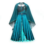 Printsessikleit T&uuml;druk Laps S&uuml;nnip&auml;evapeo Riided Halloween Cosplay Kost&uuml;&uuml;m 130CM blue