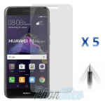 Film Protection Ecran - Phonillico&reg; - Huawei P8 LITE 2017 - Lot de 5 - Transparent - R&eacute;sistant aux rayures