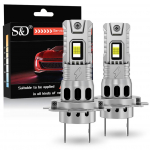 2 tk Canbus H4 H11 LED H7 esitule pirnid 9005 HB3 9006 HB4 Hi/Lo valgusvihk 30000LM Auto dioodtuled Turbo Auto 18 s&uuml;damikuga CSP esilatern Plug&Play 6500K valge H7