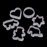 6 tk. loomsed plastist k&uuml;psised, k&uuml;psisel&otilde;ikurid, kondiitritooted, koogivormid, koogikaunistused 6pcs