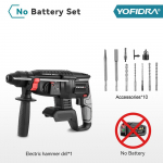 Yofidra 26MM Harjadeta Elektripuur L&ouml;&ouml;kpuur L&ouml;&ouml;kvasar Multifunktsionaalne Juhtmeta P&ouml;&ouml;rlev T&ouml;&ouml;riist Sobib Makita 18V Aku Pin-ile No battery option 2