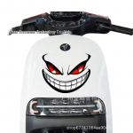 Paha irvitav kuradi n&auml;o kleeps kiivritele ja autodele Devil Smirking Face Type A Small