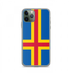 Coque iPhone 11 Pro - PIXELFORMA - Drapeau d'aland - Silikoonist supp - Protection compl&egrave;re - L&eacute;g&egrave;re