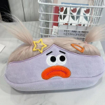 Kawaii Naljakas Suure Mahutavusega Pl&uuml;&uuml;sist Pliiatsikott Loov Koomiks Suure Suuga T&uuml;druk Pliiatsite Hoiukarp Kaasaskantav Koolitarbed Kingitus