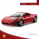 1:24 Farah 458 488 Valatud sulamist automudeli kaunistused Metallist automudel Heli ja valgus Tagasit&otilde;mbamine Laste m&auml;nguasi Kingikollektsiooni v&auml;ljapanek punane