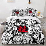 Demon Slayer Agatsuma Zenitsu Tekikate Komplekt HD Tekikate Laste Voodipesu Komplektid Voodipesu Magamistoa Dekoor EU Twin(135x200cm)