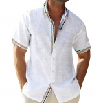 Meeste vintage n&ouml;&ouml;pidega keeglis&auml;rgid l&uuml;hikeste varrukatega suvine rannas&auml;rk L