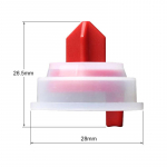 Tualettruumi t&auml;iteklapi tihendi sisselaskeava t&auml;iteventiil 43758 membraanimpulssi k&uuml;lgmiste p&otilde;hjaventiilide jaoks 4375800M asendus punane