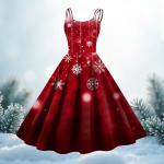 Naiste moe j&otilde;ulutr&uuml;kiga seksikas olkaimeta gooti kokteilikleit punk, vintage kleit. XXL