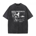 Jaapani Anime Serial Experiments Lain Vintage Pesitud T-s&auml;rk Manga Iwakura T&uuml;druk Sci-Fi T-s&auml;rgid Mehed 100% Puuvill Vabaaja T-s&auml;rk 3XL