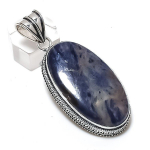 Natural Sodalite Gemstone 925 Sterling Silver Jewelry Pendant 2.40 i5j09