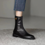 2024 Mood Naiste Kingad Pahkluuni Naiste Saapad Kuum M&uuml;&uuml;k Metallkaunistus Moodsad Saapad Naised Uus Tagumine T&otilde;mblukk &Uuml;hev&auml;rvilised Kingad Naistele 40 pruun