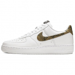 Nike Air Force 1 Low Retro Ivory Snake 2019 Unisex tossud Valge Elementaalne Kuldne Tume Sarapuu AO1635-100 35.5