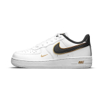 Nike Force 1 LV8 PS Metallik Swoosh Pakett - Valged Laste Tossud Metallik-Kuldne Must DM3386-100 27.5