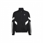 Adidas Originals Logo Prindi V&auml;rviplokk T&otilde;mblukuga Seisva Kraega Jakk Meeste Jakid Must HK7322 XS