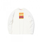 Li Ning Spordimoe Sari AW20 Pariisi moen&auml;dal Logo &Uuml;mmargune kaelus L&otilde;tv Pikkade varrukatega dressipluus Meeste dressipluus Off-White AHSQ623-5 S
