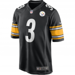 Nike Russell Wilson Pittsburgh Steelers V-kaelusega Dry Mugav Lahtine L&uuml;hikeste Varrukatega Jalgpallis&auml;rk Meeste s&auml;rk Must 67NMPTGH7LF-KZ4 S