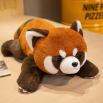 Simuleeritud pesukaru nukk pl&uuml;&uuml;sm&auml;nguasi punane panda nukk kaltsunukk uusaasta kingitus loomaaia kingitus 45cm/0.2kgs orange