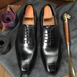 ] Business Casual Oxford Nahast Kingad Veisenahast Meeste Kingad 37 must