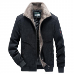 Talvine velvetist puuvillase polsterdatud meeste jope vabaaja paksendatud keskealiste meeste jope samet puuvillase polsterdatud 6XL must
