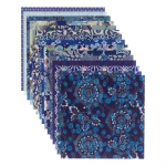 Kawasumi Washi Chiyogami Yuzen Washi 15 15 Sinine Paber, 15x15cm, Mustrid, Lehed,