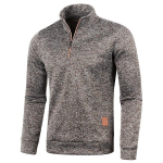 Uued s&uuml;gistalvised meeste kampsunid vabaaja pullover Meeste soojad topid Meeste &otilde;huke krae Pulloverid Meeste mantlid Poollukuga dressipluus Yasheng 4XL kohv