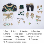 M&auml;ng Genshin Impact Nefer Cosplay Kost&uuml;&uuml;m Secret Beneath The Sands Nefer Halloweeni Naiste &Uuml;likond Peo Rollim&auml;ngu R&otilde;ivastus M