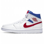 Jordan 1 Mid Valge Punane Kuninglik Naiste Jordan BQ6472-164 38.5