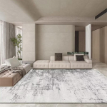 Moodne Abstraktne Vaip Elutuppa Lihtsus 200x300 Salongi Vaibad Elastne Libisemisvastane Mustust H&uuml;lgav Voodi&auml;&auml;re Vaip Lihtne Puhastamine 120*160cm