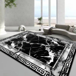 Must Valge Marmorvaip elutuppa Kerge Luksuslik Kaunistus Libisemisvastased Vaibad Magamistuba Lounge Diivan Kohvilaud P&otilde;randamatt 60*90cm gray