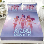 3 tk K-Pop deemonik&uuml;tid Prinditud ilma kummipaelata sobiv lina komplekt Mitu suurust Pehme voodikate Magamistoa voodipesu Dekoratsioon Masinpestav 90x191cm
