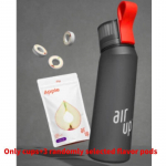 Suure Mahutavusega Vee Pudel ja 3 MaitseKapslit Treeninguks ja V&auml;litingimusteks Black Red