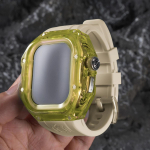 Luksuslik l&auml;bipaistev &uuml;mbris Apple Watch Band Ultra 2 49mm jaoks, modifikatsioonikomplekt, silikoonrihm IWatch Ultra 49mm jaoks, kummist k&auml;ev&otilde;ru For Ultra 49mm