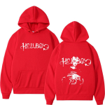 R&auml;ppar Lil Peep Crybaby Hellboy Hupparid Mehed Naised R&otilde;ivad Vintage Hip Hop &Uuml;le suurusega Dressipluus Vabaaja Gooti Harajuku Pulloverid S red