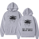Vintage Darkthrone T&otilde;eline Norra Must Metall Huppar Mees Mayhem Pullover Mehed Naised Klassikaline Surma Must Metall Rock Huppar M gray