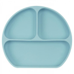 Assiette - Safta - Bear - Silicone - Ventouse - Bleu clair - 3 Compartiments sinine