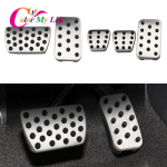 V&auml;rvi minu elu Autostiil Roostevaba teras Auto Gaasi- ja piduripedaali kate Autopedaalide padi Honda CR-V CRV CR V 2017 jaoks AT 2 Pieces Per Set