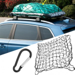 180*120cm Car Trailer Roof Rack Net Elastic Rubber Cargos Luggage Storage Mesh Organizer Hooks universal Roof Luggage