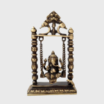 Puhas messingist Ganesha Jhoola kiigel N&auml;idisese Kuju, Ganpati Ji, Antiikne pruun beige