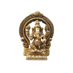 Puhas messingist Ganesh Ji, Ganesha, Ganpati Bappa kuju, Pooja jaoks, Puja Mandir, Kuldne