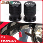 CNC Aluminum high quality 2 piece Tyre Valve Air Port Cover Cap Motorcycle Accessories For HONDA ADV350 ADV 350 ADV350 LOGO Black
