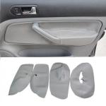4 tk Hall siseuksepaneeli nahkkate VW Bora Jetta Golf MK4 1998-2005 jaoks gray