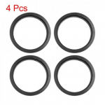 Car Hub Centric Rings Wheel Bore Center 73.1 to 63.4mm - 4pcs Black Plastic