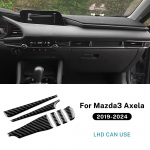 Mazda 3 BP Axela jaoks   2024 2025 LHD RHD Auto P&auml;ris Pehme S&uuml;sinikkiust Kleebis Keskkonsooli Tarvikud For Mazda 3 2019-25