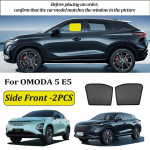 LINNUNU Magnetic Car Curtain Side Window Sunshade Mesh Summer Sun Shade UV Protection for CHERY OMODA 5 E5 accessories 2024 2025 Side Front-2PCS