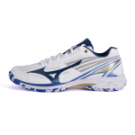 Mizuno Claw 4 Kerged Paindlikud Kiired V&auml;&auml;ndumisvastased P&otilde;rutuskindlad Vastupidavad Sulgpallijalatsid Unisex jalatsid Luksus-Kuld-Sinine 71GA264304 38.5