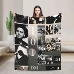 Depeches B&auml;ndi Režiim Pehmed Tekid Telkimise Pl&uuml;&uuml;sist Voodipesu Visked Esteetiline Kodu Dekoor Flanellist Voodikate Diivanvoodi Kate 30x40in