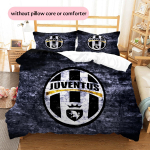 Juventus FC Mustriga Voodipesu Kodu Dekoreerimine S&uuml;nnip&auml;evakingitus (1 * tekikott + 2 * padjap&uuml;&uuml;ri, ilma s&uuml;damikuta) 135x200cm